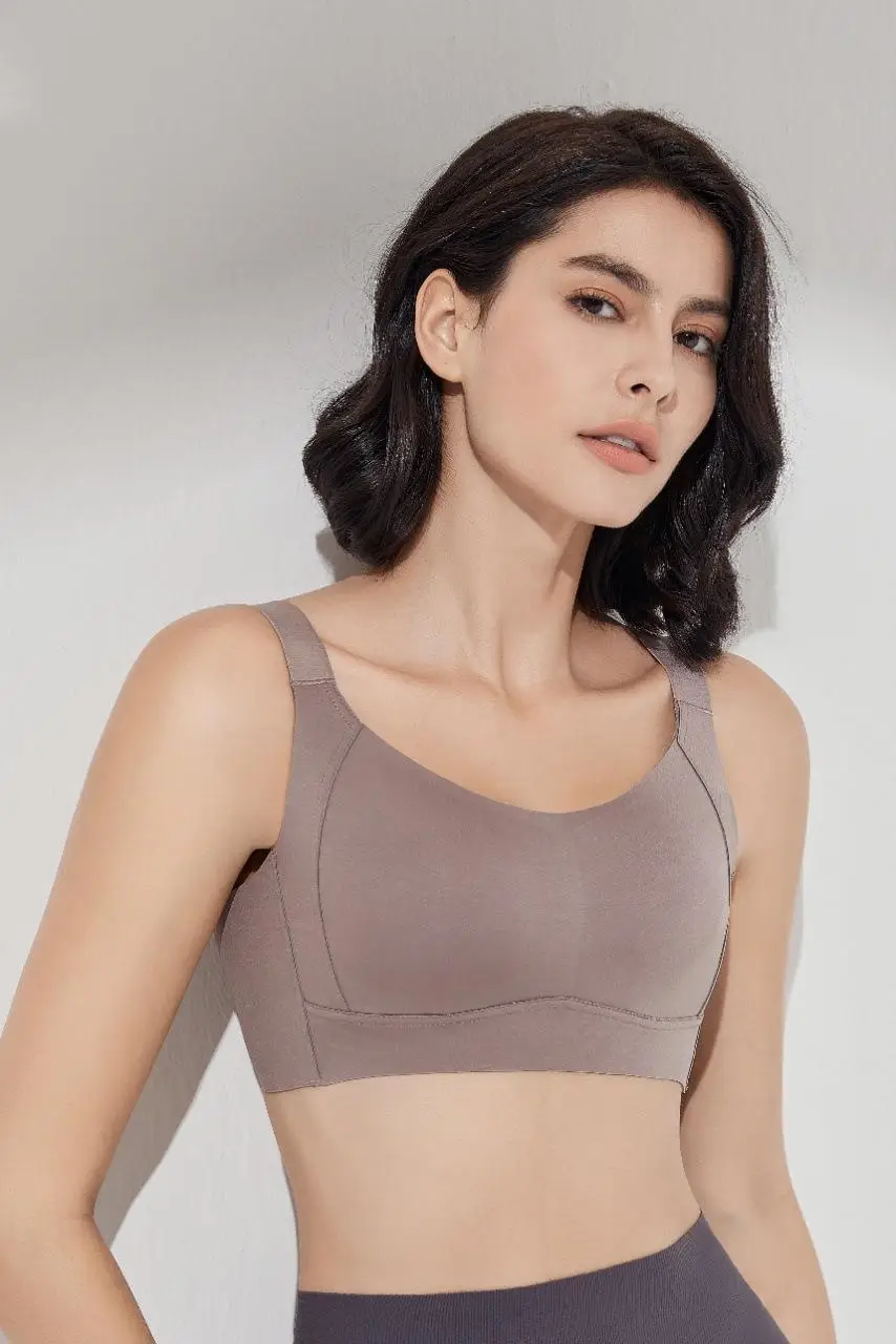 No steel ring big chest small plus size underwear full cup women's summer thin bra gather smooth seamless bra — feature 17