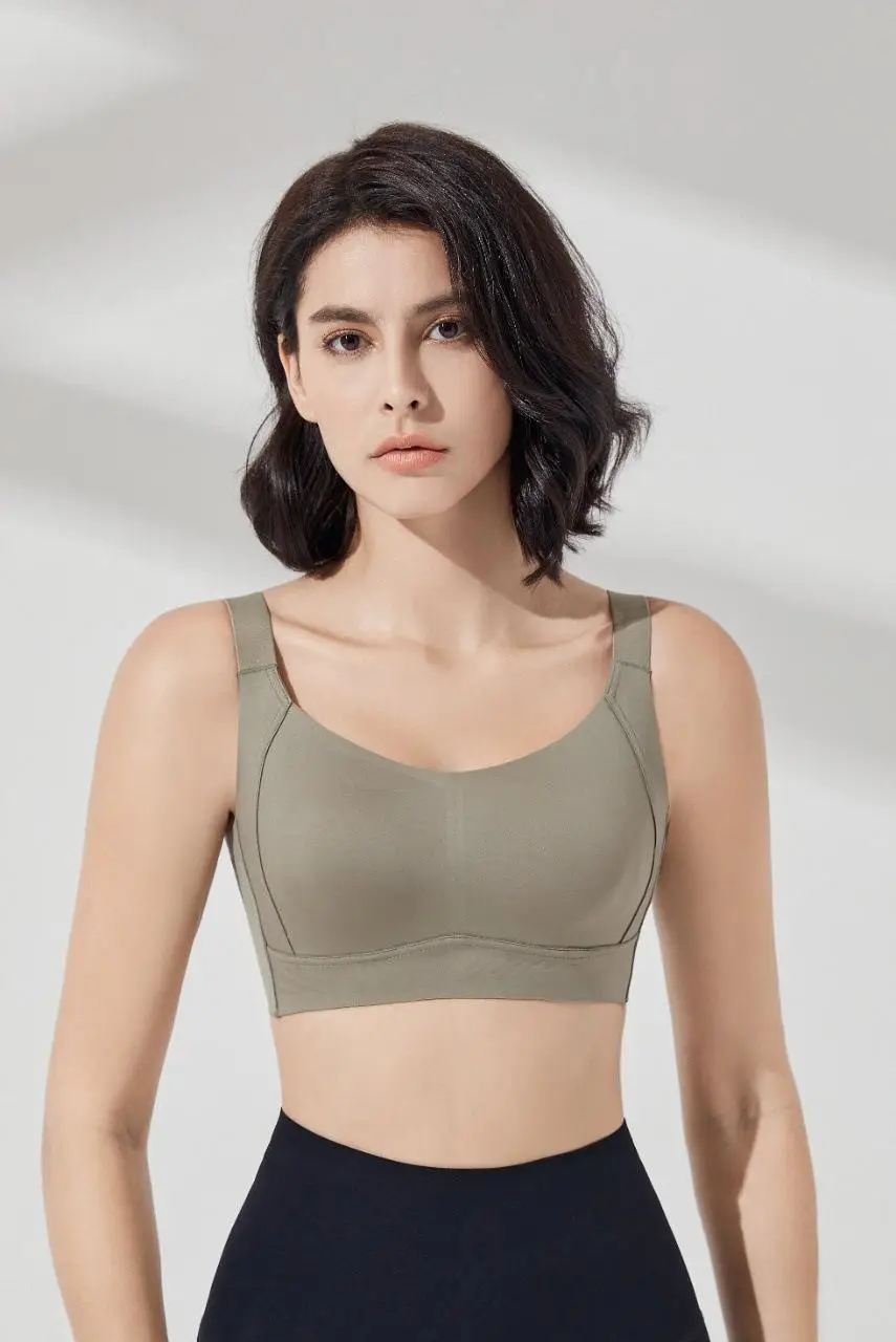 No steel ring big chest small plus size underwear full cup women's summer thin bra gather smooth seamless bra — feature 21