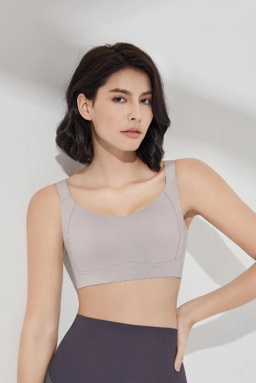 No steel ring big chest small plus size underwear full cup women's summer thin bra gather smooth seamless bra — feature 22