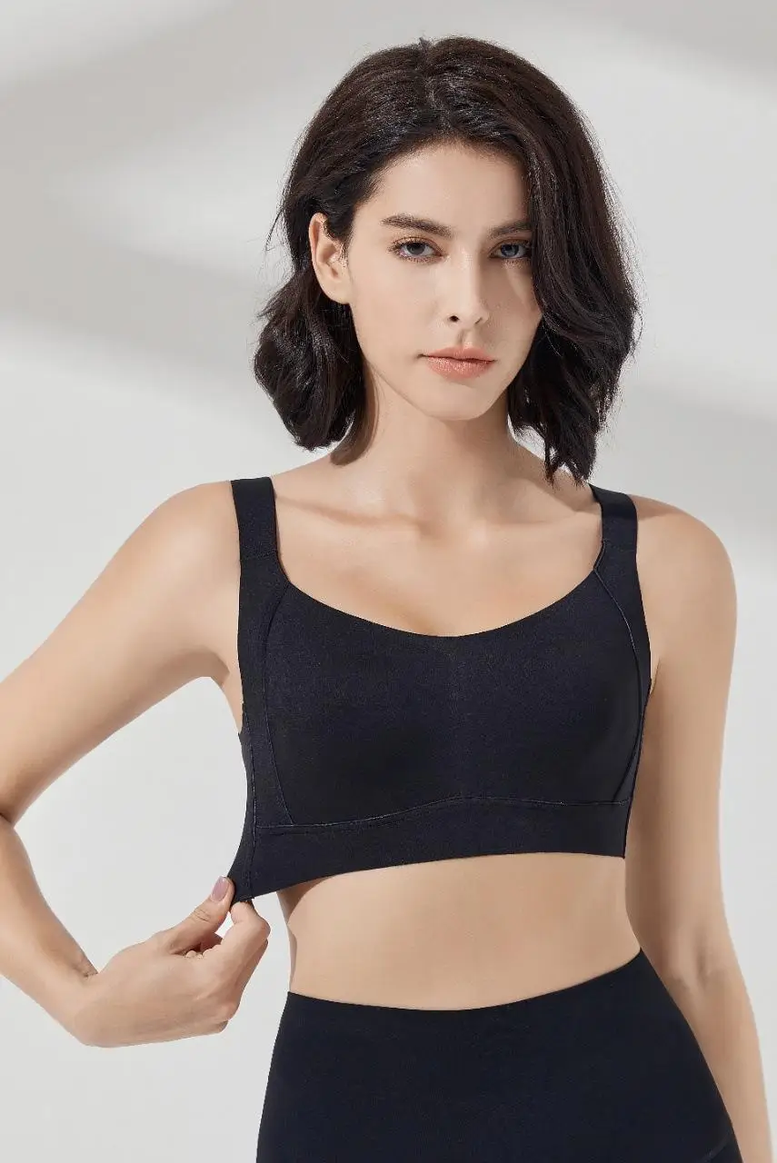 No steel ring big chest small plus size underwear full cup women's summer thin bra gather smooth seamless bra — feature 23