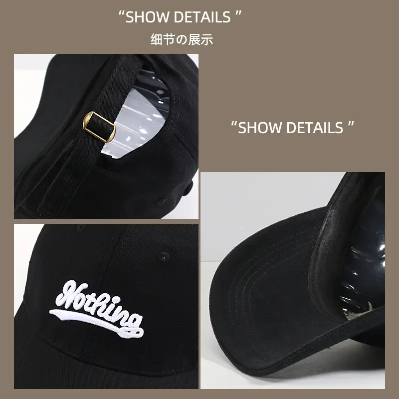 Women Korean Embroidered Beige Cap - Image 12