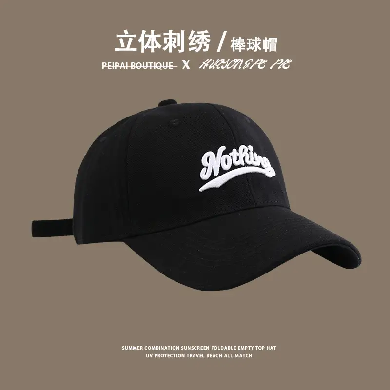 Women Korean Embroidered Beige Cap — feature 15
