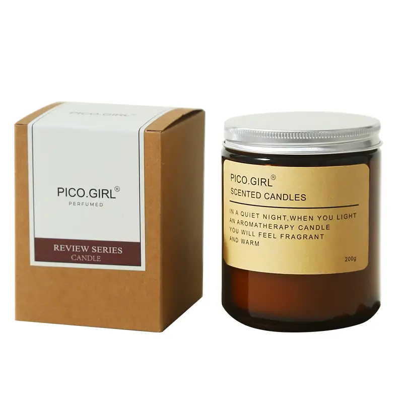 Brown Atmosphere Aromatherapy Candle, Long-Lasting Fragrance, Birthday Gift, Soy Wax Essential Oil Fragrance, Indoor Smoke-Free