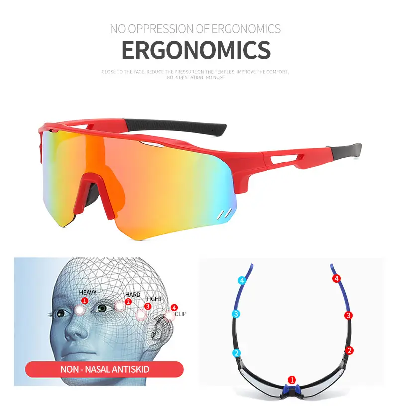 Men Women Windproof Anti-UV Cycling Sunglasses — feature 50