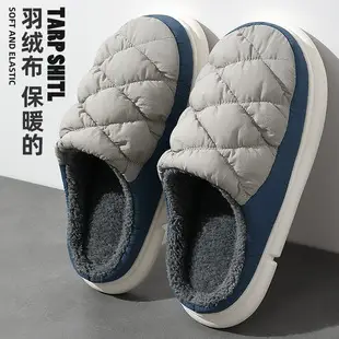 Cotton slippers men's winter bag heel 2023 new indoor home home home thick bottom non-slip fleece-lined warm cotton shoes men — feature 3