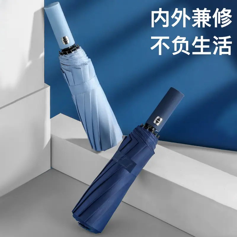 24 Bone Double Dragon Umbrella Sun Shade UV Protection - Image 22