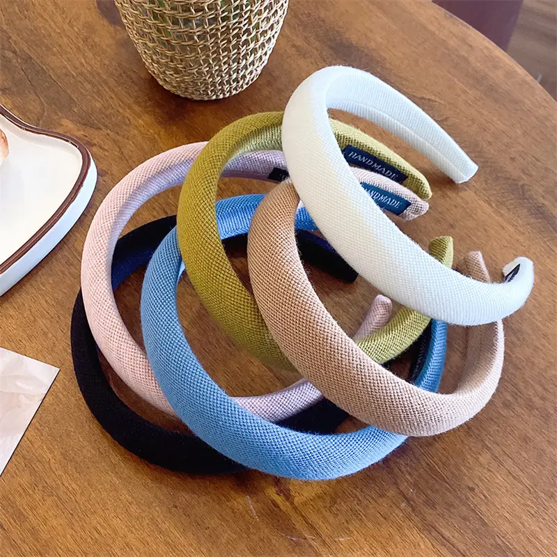 Autumn Winter Wool Plaid Hair Band for Women - Image 3