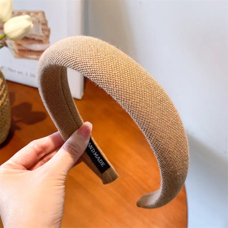 Autumn Winter Wool Plaid Hair Band for Women - Image 6