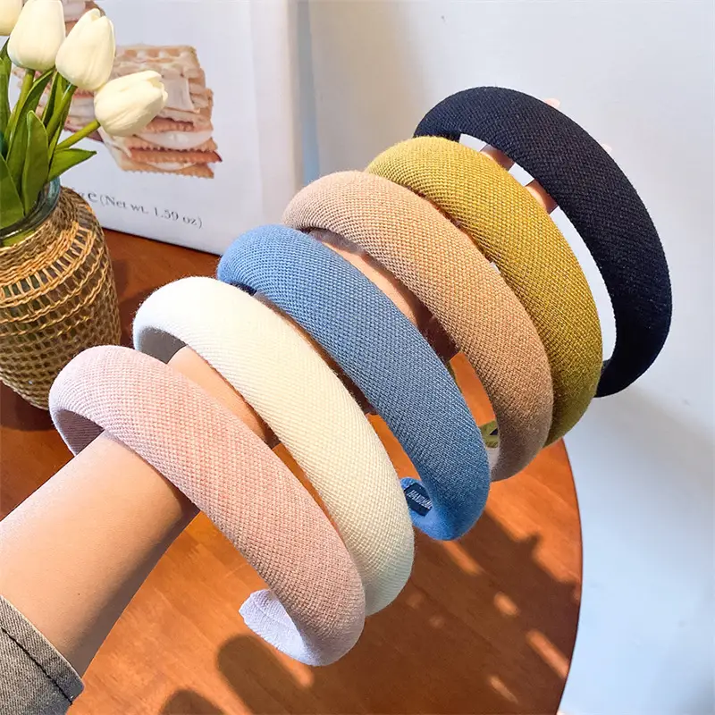 Autumn Winter Wool Plaid Hair Band for Women — feature 13