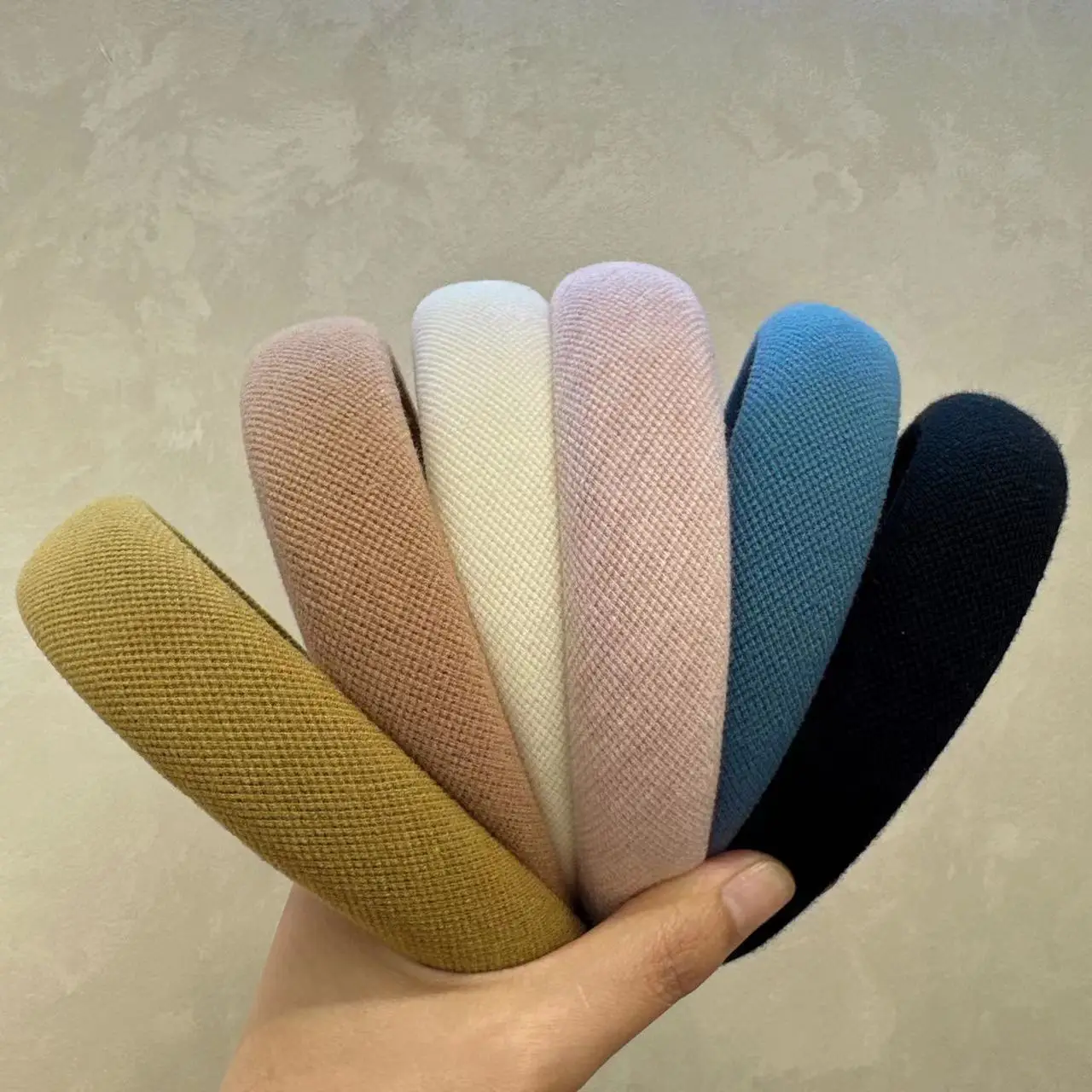 Autumn Winter Wool Plaid Hair Band for Women — feature 8