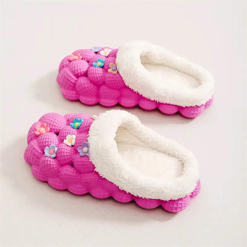 Winter Non-Slip Wear-Resistant Thick-Soled Cotton Slippers for Women to Wear Outside Home Woolen Cotton Slippers Indoor Couple Bag Heel Warm Cotton Shoes — feature 7