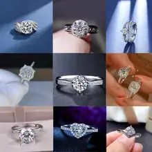 Sunflower Diamond Earrings Platinum Plated Women — feature 1