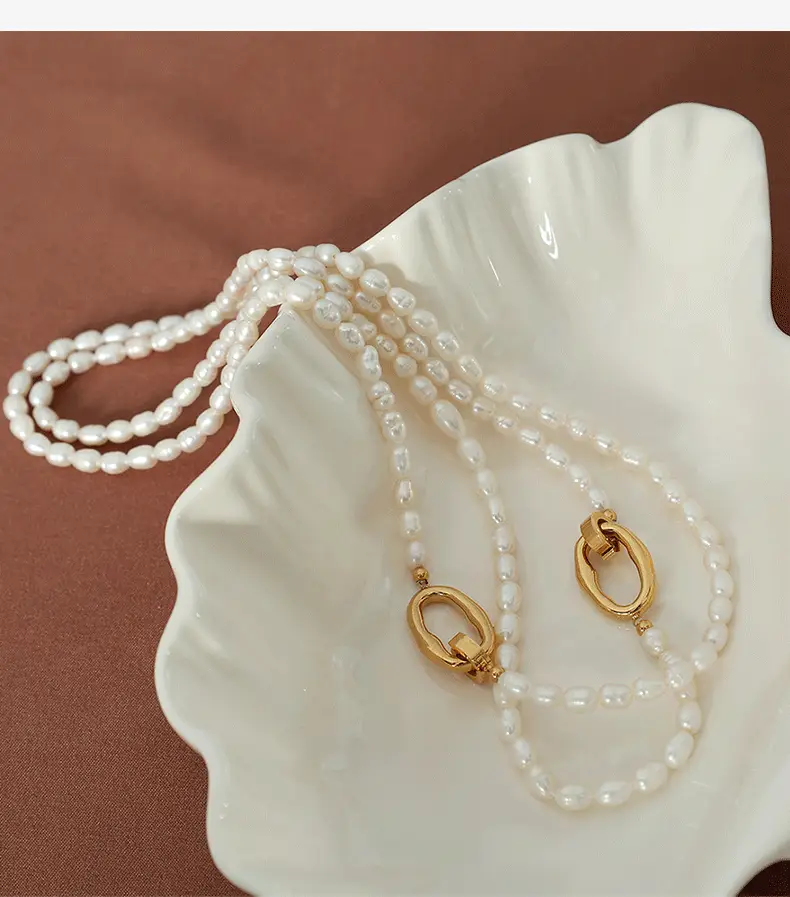 French Style Pearl Necklace Set for Women Elegant Cold Collar — feature 7