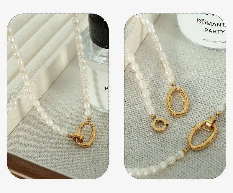 French Style Pearl Necklace Set for Women Elegant Cold Collar — feature 9