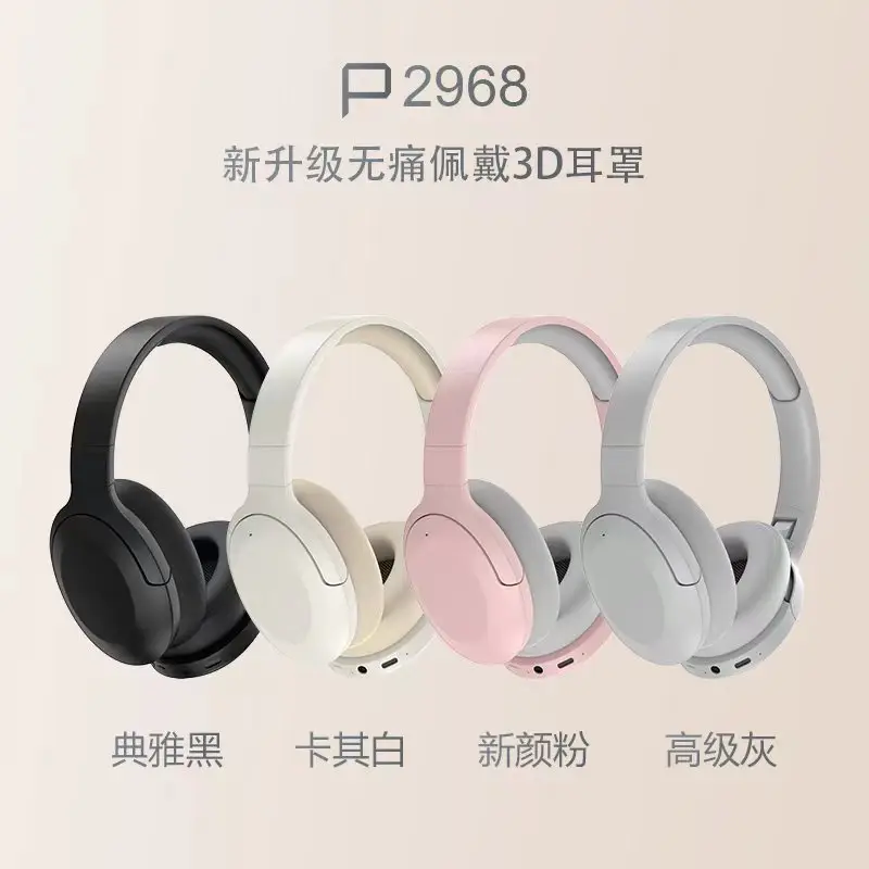 Over-Ear Wireless Bluetooth Headphones Black