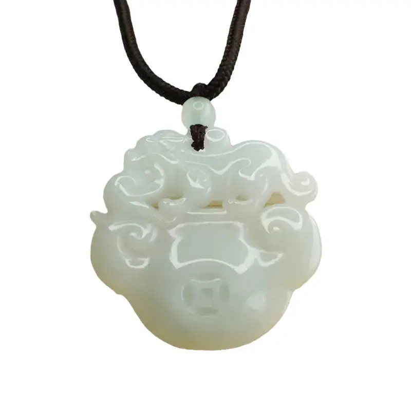 Aiyu Natural Jade Pendant Necklace White