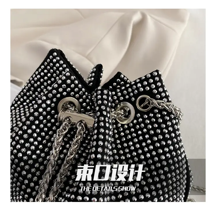 High-End Chain Crossbody Bag with Drawstring Closure — feature 6