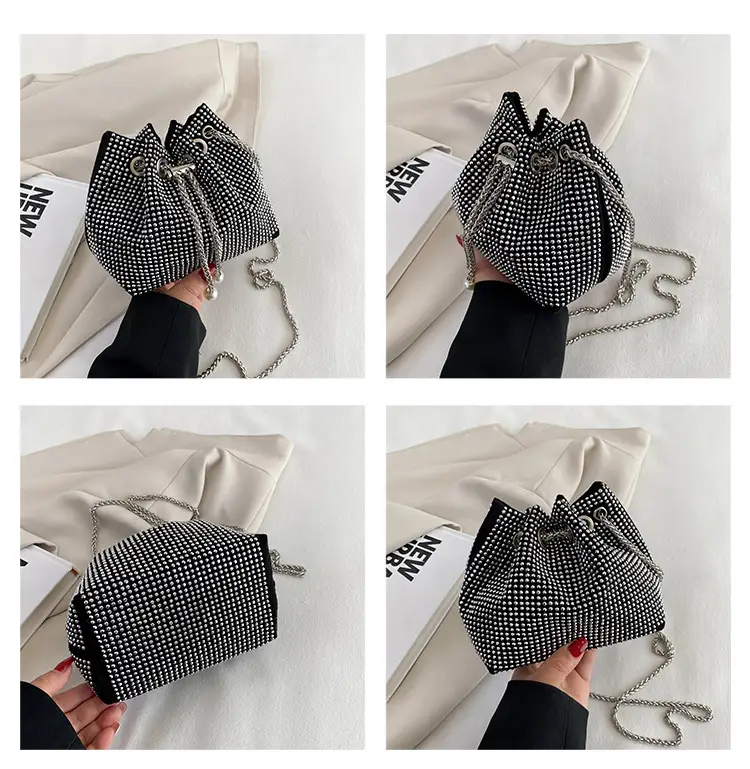 High-End Chain Crossbody Bag with Drawstring Closure — feature 8