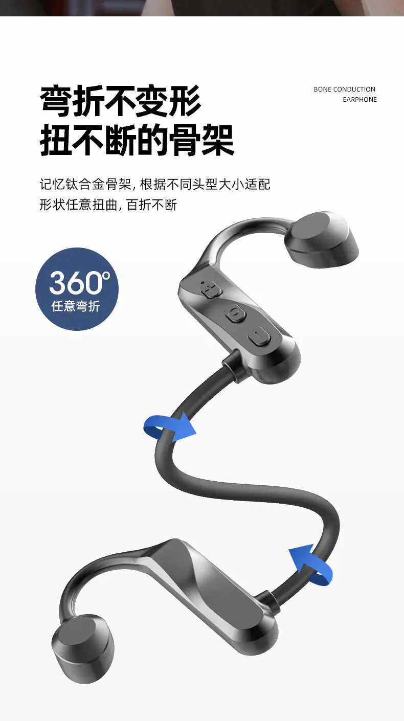 New Private Model Air Conduction Wireless Bluetooth Headset, Ear-Mounted, Non-In-Ear, Dust-Proof, Sweat-Proof, Painless, Wearable Sports — feature 9
