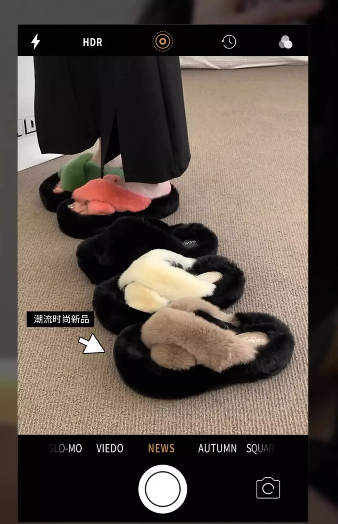 Thick-Soled Furry Slippers for Women, Rabbit Fur, Outdoor Wear, 2026 New Spring and Autumn Fashion Plush Shoes, Outdoor Cotton Slippers — feature 1