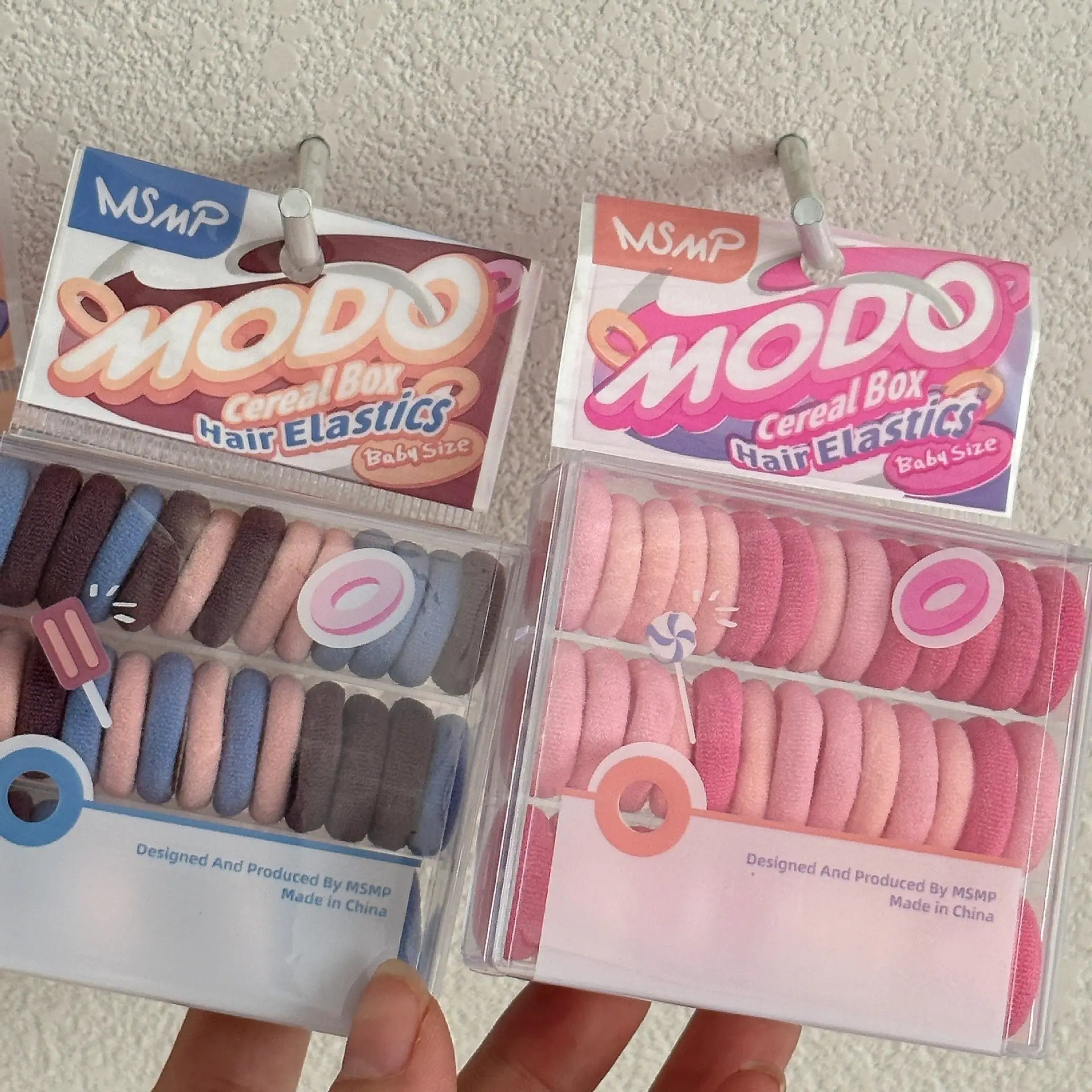 40 Pack of Colorful Rubber Hair Ties for Girls