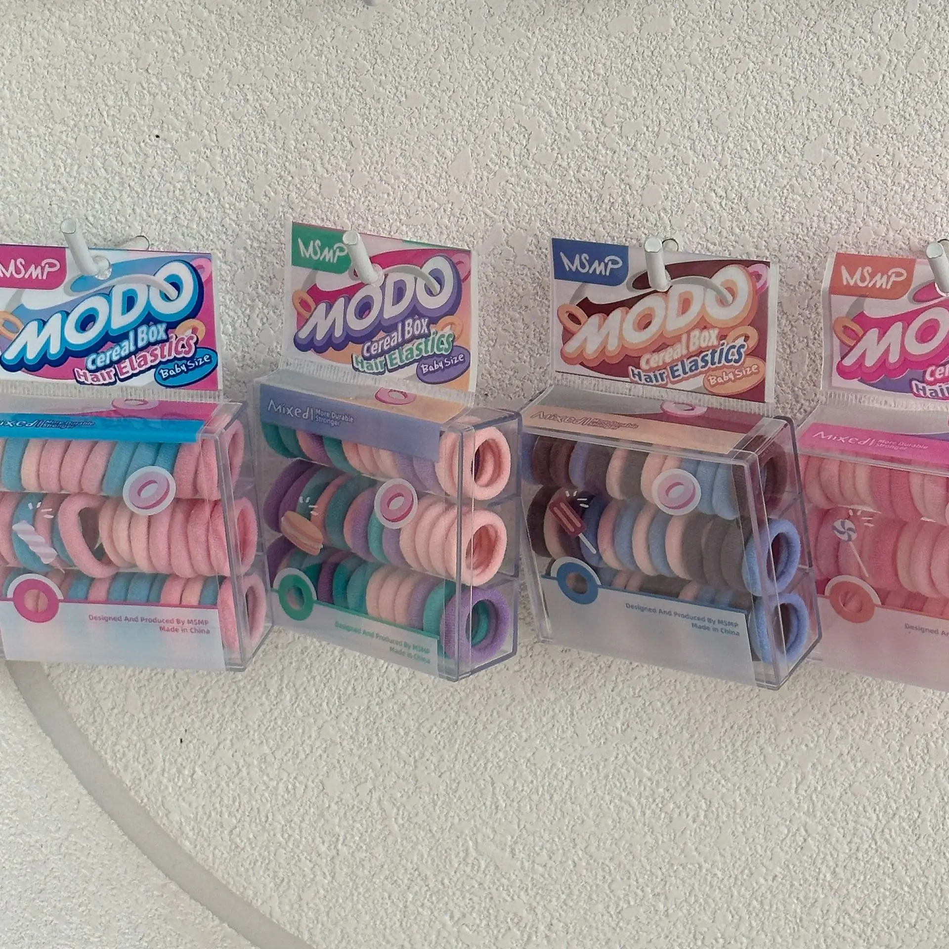 40 Pack of Colorful Rubber Hair Ties for Girls — feature 7