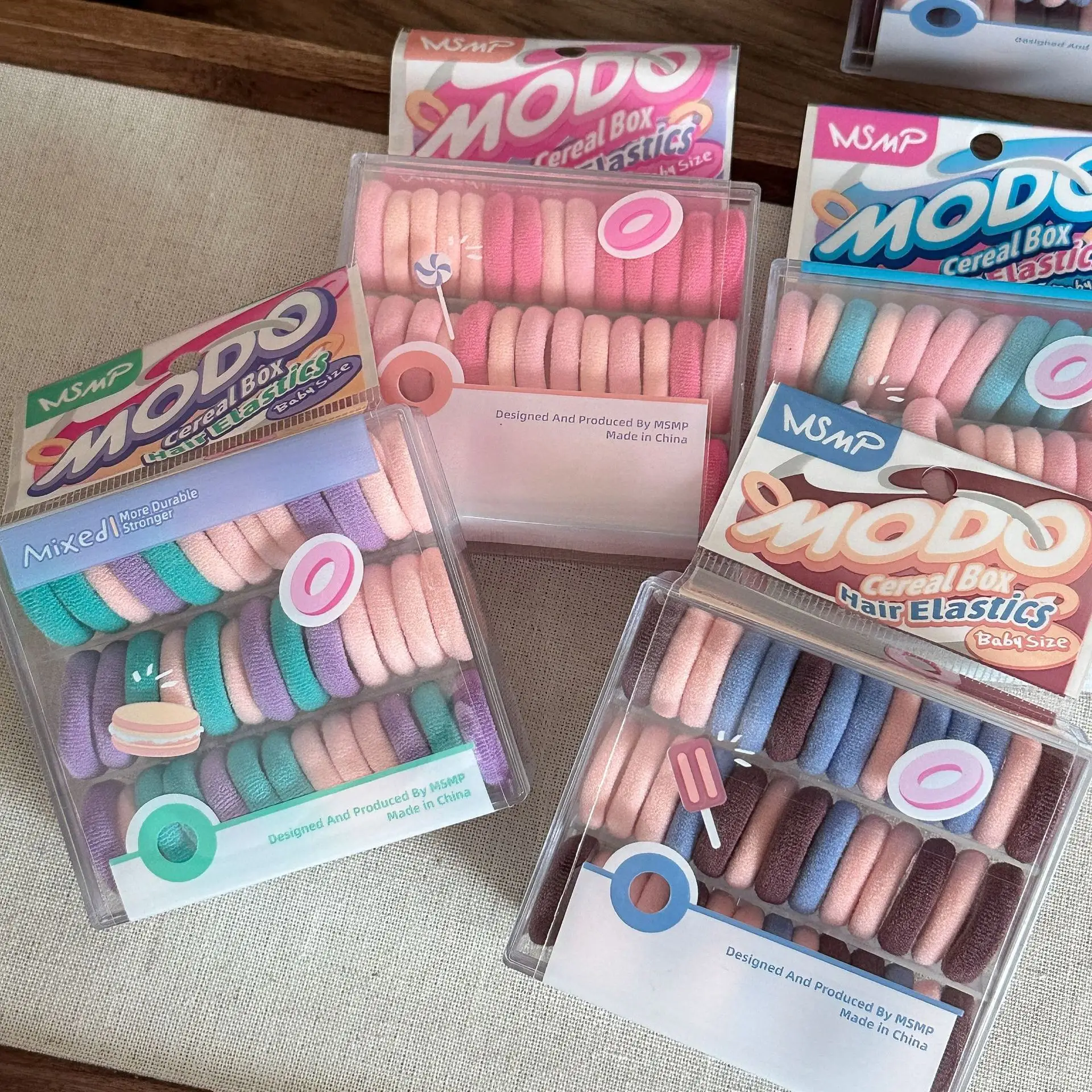 40 Pack of Colorful Rubber Hair Ties for Girls — feature 9