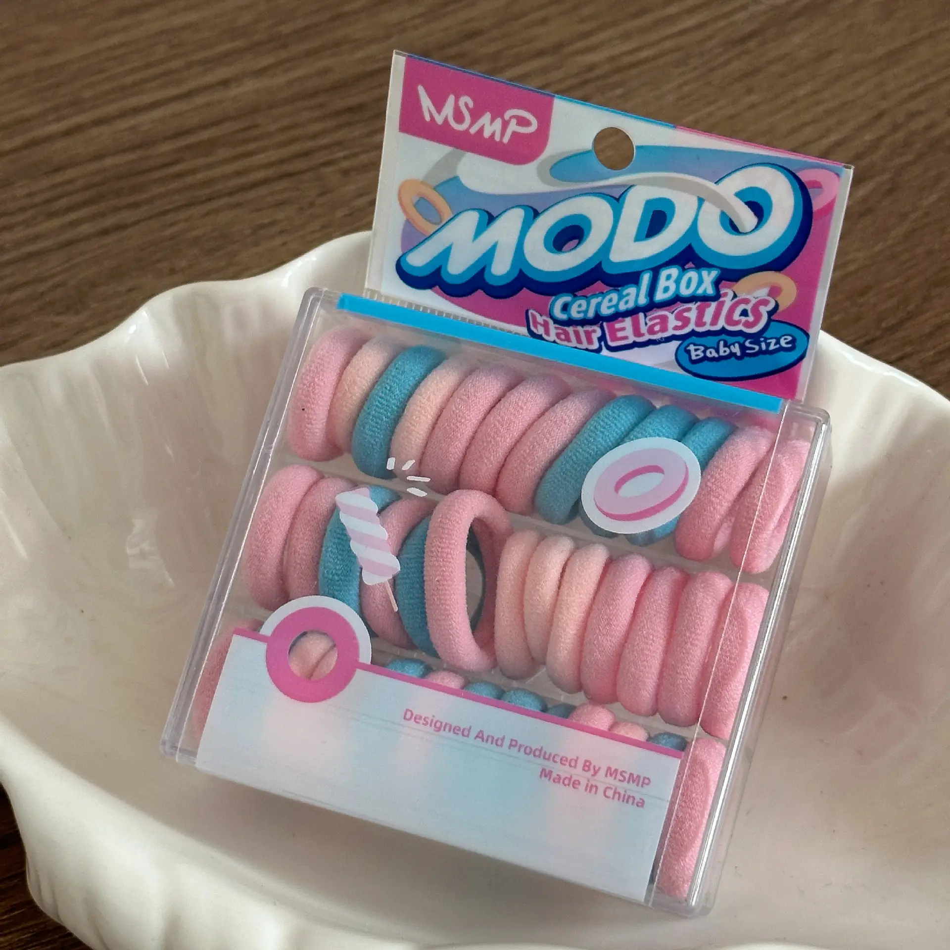 40 Pack of Colorful Rubber Hair Ties for Girls