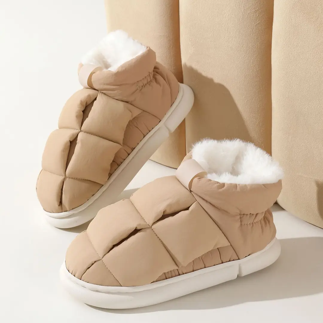 temu floor slippers corduroy non-slip home shoes in stock one-piece delivery warm toe couple warm cotton shoes