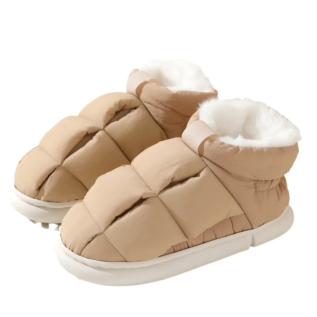 temu floor slippers corduroy non-slip home shoes in stock one-piece delivery warm toe couple warm cotton shoes