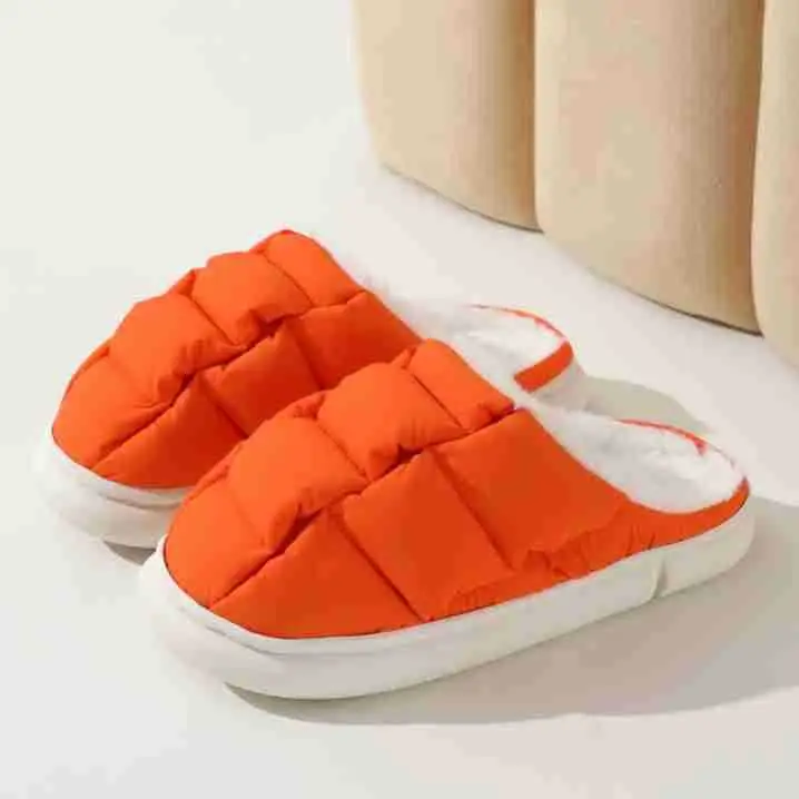 temu floor slippers corduroy non-slip home shoes in stock one-piece delivery warm toe couple warm cotton shoes — feature 5