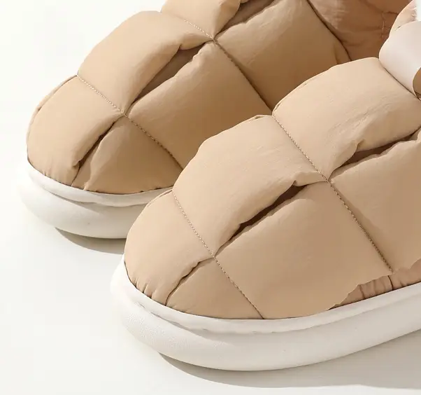 temu floor slippers corduroy non-slip home shoes in stock one-piece delivery warm toe couple warm cotton shoes