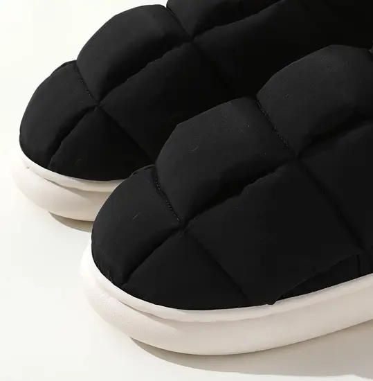 temu floor slippers corduroy non-slip home shoes in stock one-piece delivery warm toe couple warm cotton shoes