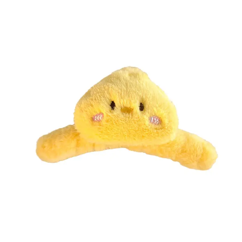 Cute Pink Plush Bear Hair Clip for Women - Image 10
