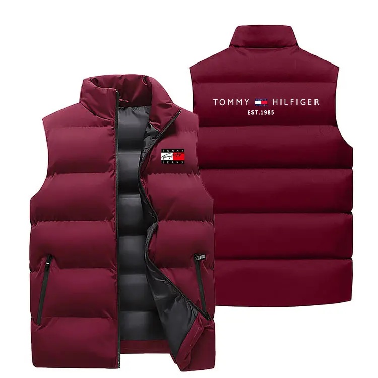Men's Crossbody Vest Winter Warm Sleeveless Collar - Image 2