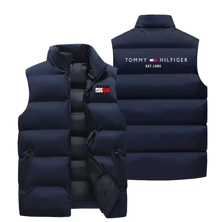 Men's Crossbody Vest Winter Warm Sleeveless Collar - Image 22