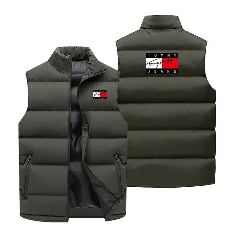 Men's Crossbody Vest Winter Warm Sleeveless Collar — feature 12