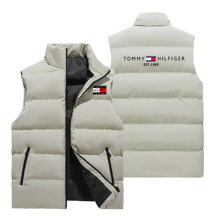 Men's Crossbody Vest Winter Warm Sleeveless Collar - Image 10