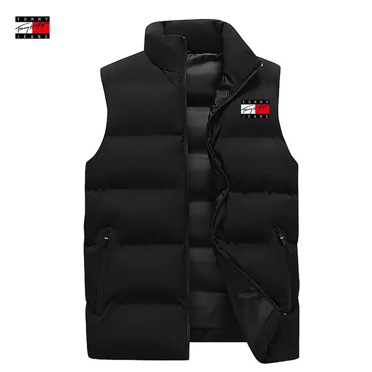 Men's Crossbody Vest Winter Warm Sleeveless Collar - Image 11