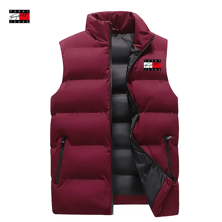 Men's Crossbody Vest Winter Warm Sleeveless Collar - Image 12