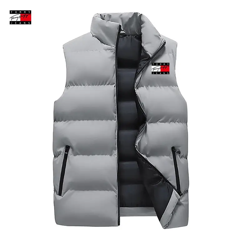 Men's Crossbody Vest Winter Warm Sleeveless Collar - Image 13