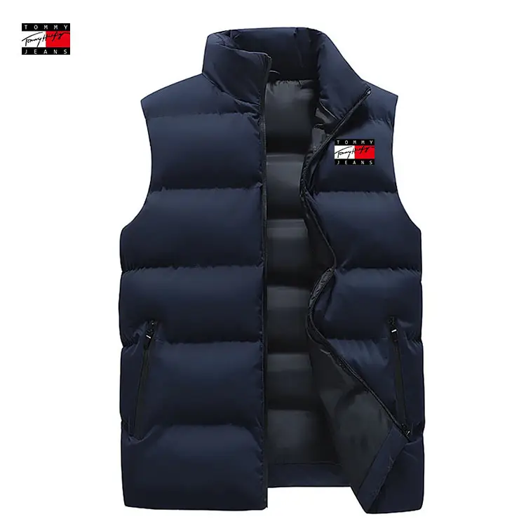 Men's Crossbody Vest Winter Warm Sleeveless Collar - Image 14