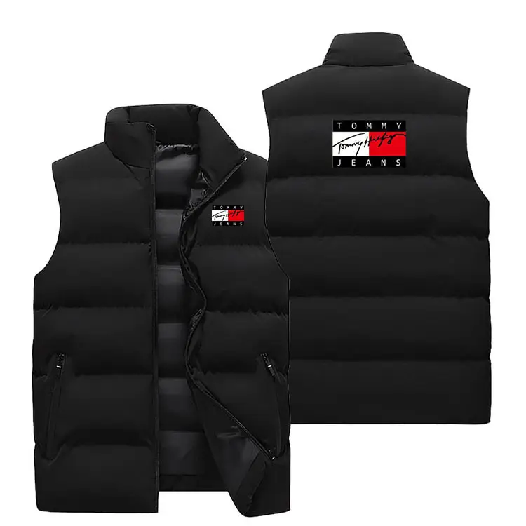 Men's Crossbody Vest Winter Warm Sleeveless Collar - Image 16