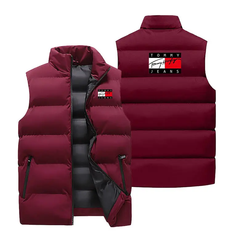 Men's Crossbody Vest Winter Warm Sleeveless Collar - Image 17
