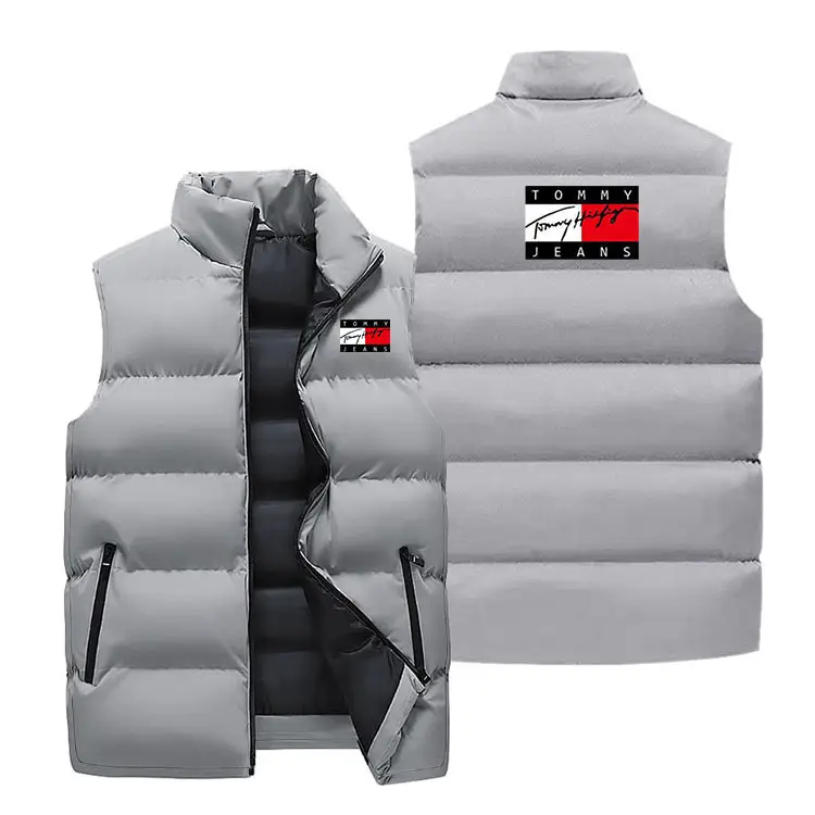Men's Crossbody Vest Winter Warm Sleeveless Collar - Image 18