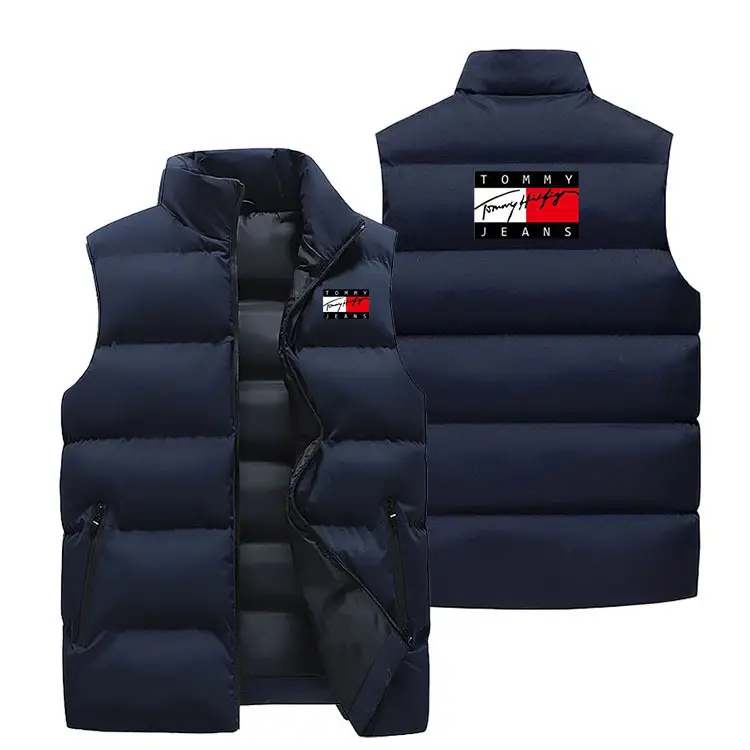 Men's Crossbody Vest Winter Warm Sleeveless Collar - Image 20