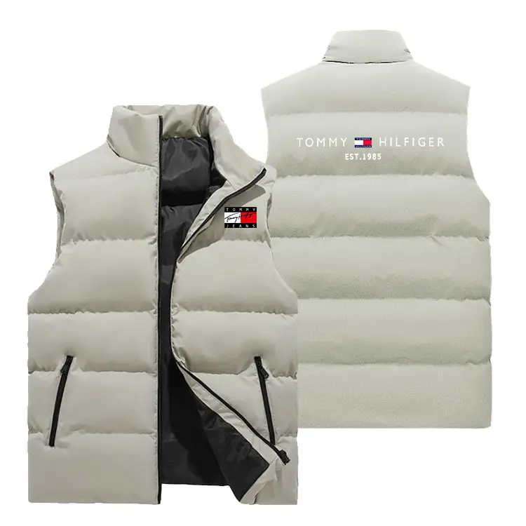 Men's Crossbody Vest Winter Warm Sleeveless Collar - Image 4