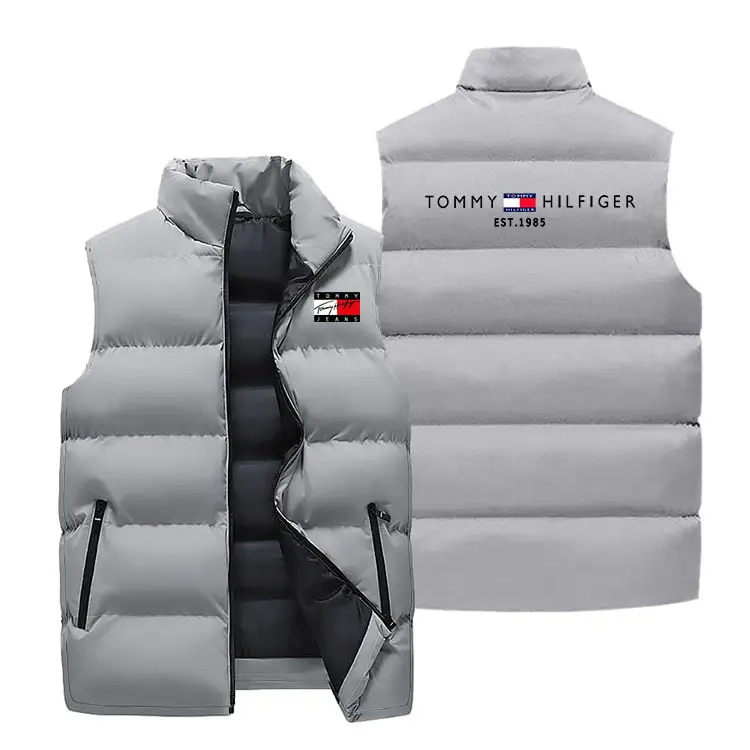 Men's Crossbody Vest Winter Warm Sleeveless Collar - Image 8