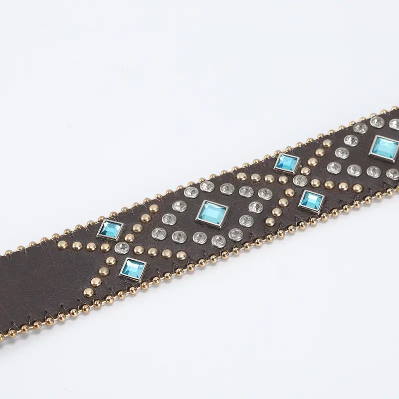 Gold Plated Rhinestone Belt for Women — feature 10