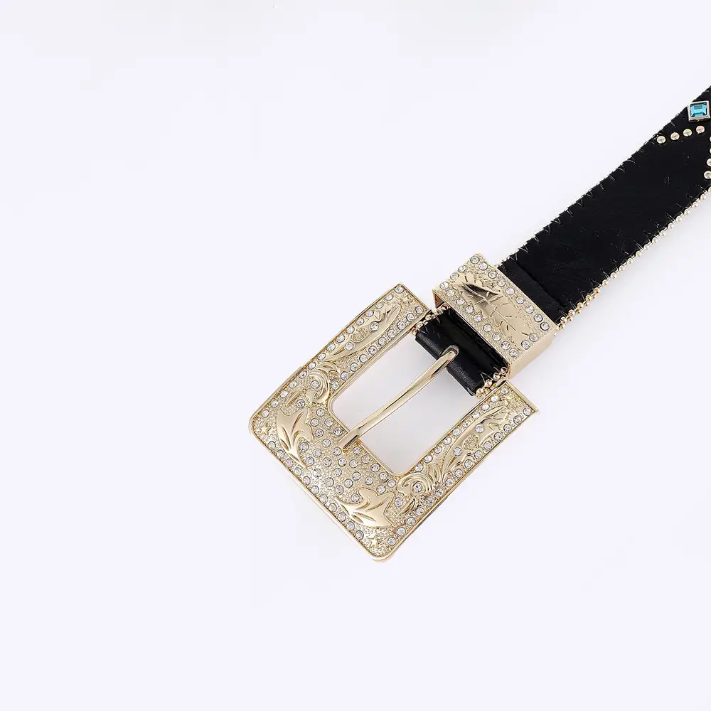 Gold Plated Rhinestone Belt for Women — feature 13